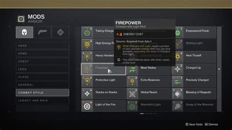 Firepower mod destiny 2 - Mar 4, 2023 · Destiny 2’s Lightfall expansion has arrived, and with it comes a brand new revamp of the Armor mod system dubbed “Armor 3.0.” This system removes an abundance of the unnecessary confusion ... 